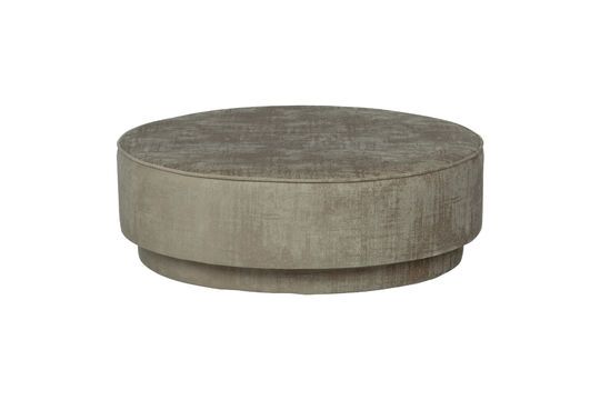 Grand pouf en velour champagne Pearl