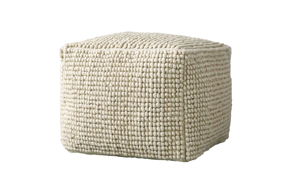 Grand pouf Rioms beige Bloomingville