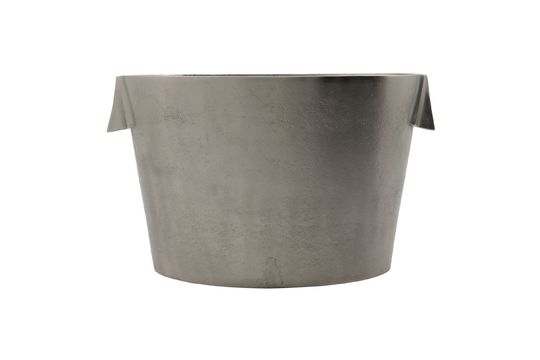 Grand seau à champagne en aluminium gris Buck Détouré