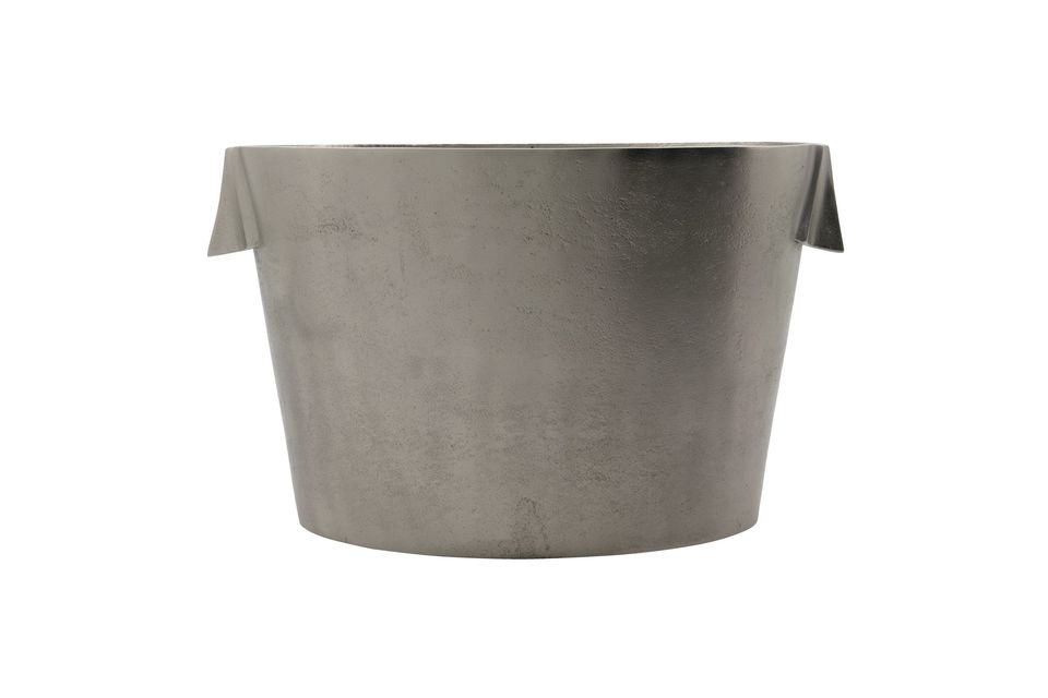 Grand seau à champagne en aluminium gris Buck House Doctor