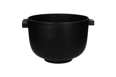 Grand seau à champagne en aluminium noir Lisa