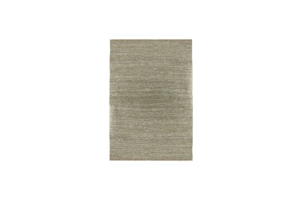 Grand tapis en jute beige-vert Kathu Pomax