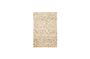 Miniature Grand tapis en tissu beige Mara Détouré
