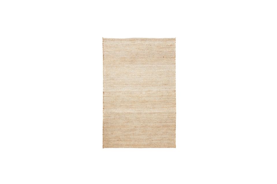Grand tapis en tissu beige Mara House Doctor