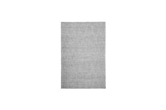 Grand tapis en tissu gris Mara