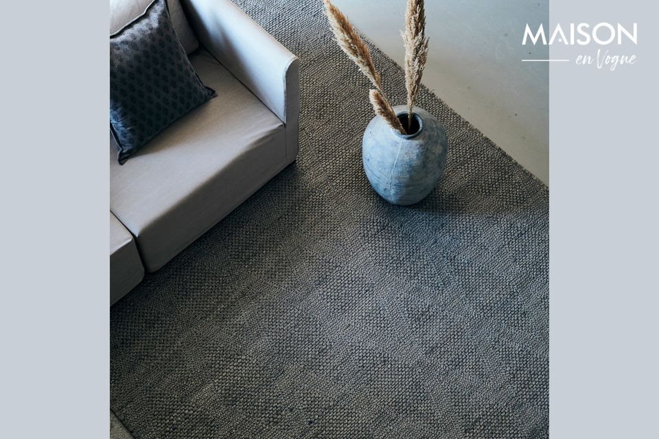 Grand tapis en tissu gris Mara House Doctor - 300cm