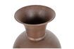 Miniature Grand vase en métal brun Kari 5