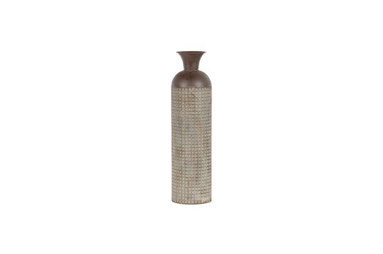 Grand vase en métal brun Kari