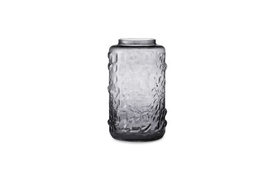 Grand vase en verre gris Tombola