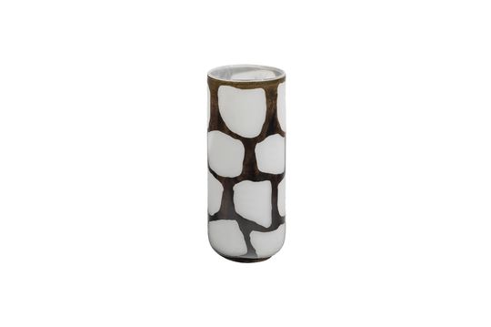 Grand vase en verre noir et blanc Blair Détouré