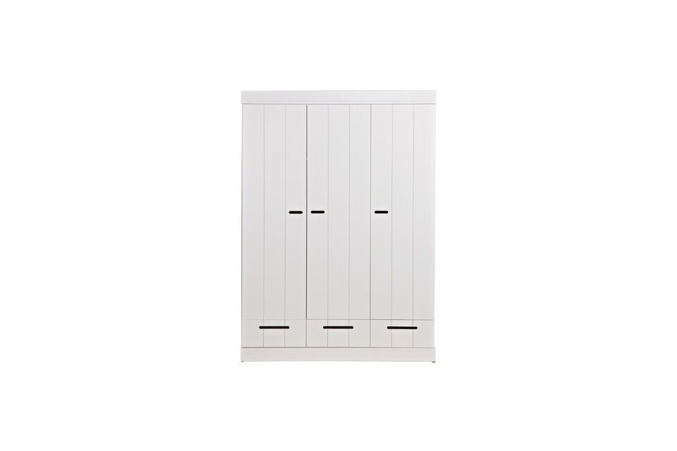 Grande armoire en bois blanc Connect Woood