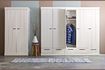 Miniature Grande armoire en bois blanc Connect 2