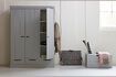 Miniature Grande armoire en bois gris Connect 2