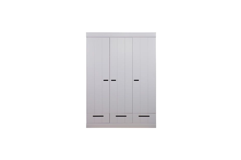 Grande armoire en bois gris Connect Woood