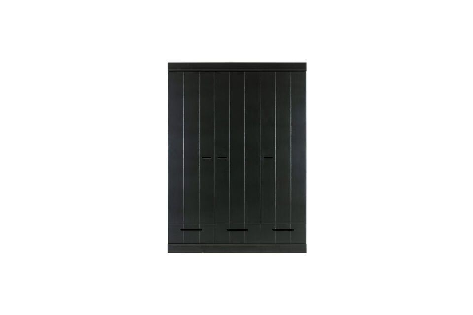 Grande armoire en bois noir Connect Woood