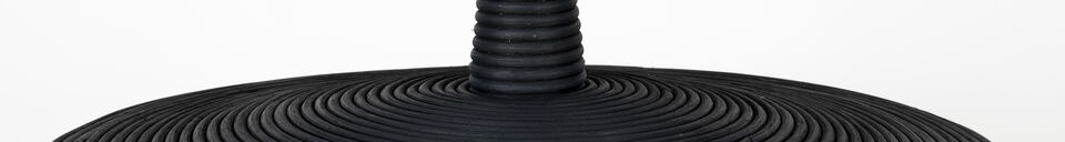 Materiali prima di tutto Grande lampada a sospensione in rattan nero Balance