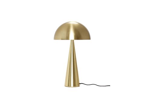 Grande lampe de table en fer doré Mush Détouré