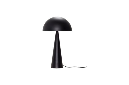 Grande lampe de table en fer noir Mush