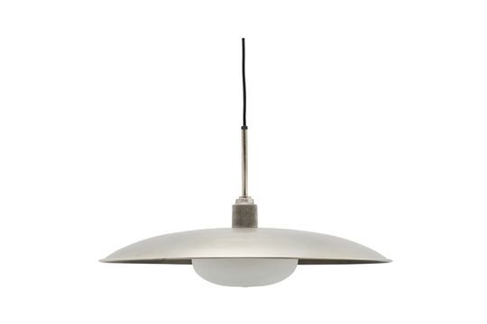 Grande suspension en métal bronze nickelé Boston