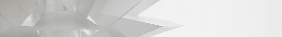 Mise en avant matière Grande suspension en papier L blanc Norm 69