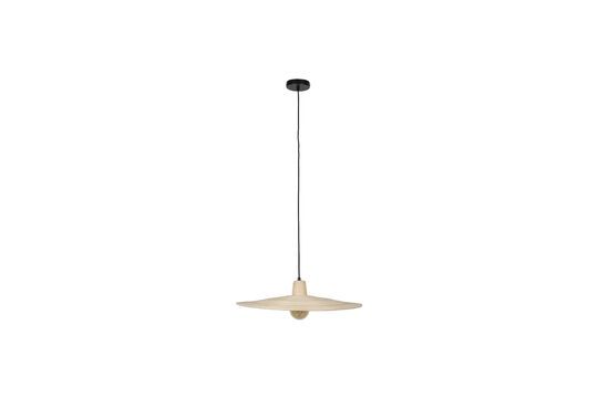 Grande suspension en rotin beige Balance