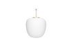 Miniature Grande suspension en verre blanc Muse 1