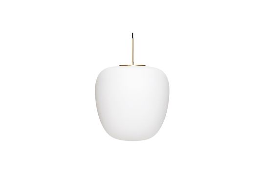 Grande suspension en verre blanc Muse