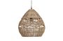 Miniature Grande suspension lampe beige Adelaide Détouré