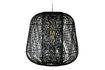 Miniature Grande suspension lampe en bambou noir Moza 3