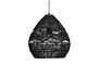 Miniature Grande suspension lampe noir Adelaide Détouré