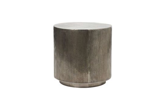 Grande table basse en aluminium argent Rota