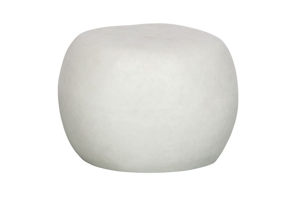 Grande table basse en argile fibreuse blanche Pebble Vtwonen