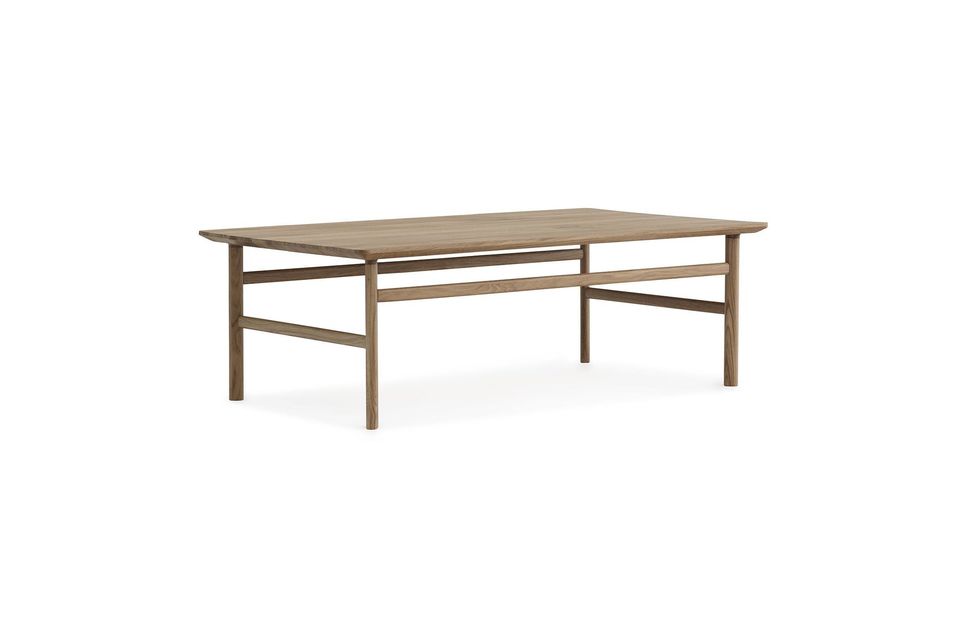 Grande table basse en chêne massif marron Grow Normann Copenhagen