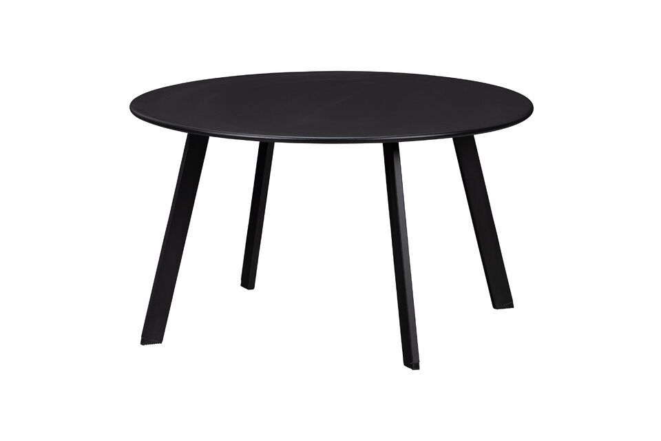 Grande table basse en métal noir Fer Woood