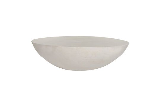 Grande table basse en plâtre blanc Pretoria