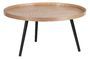 Miniature Grande table d'appoint en bois beige Mesa Détouré