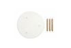 Miniature Grande table d'appoint ronde en composite blanc Tablo 5