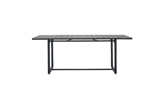 Voir la fiche produit grande table de repas en métal noir Helo Grande table de repas en métal noir Helo