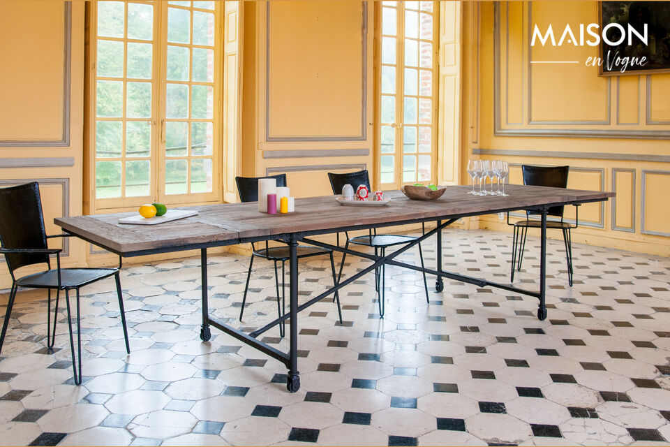 Grande table de tapissier à rallonge 250cm Windsor Chehoma