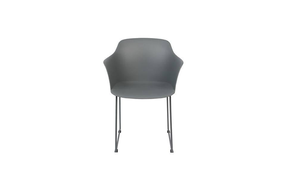 Grauer Kunststoffsessel Tango - 7