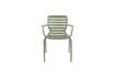 Miniature Green aluminium armchair Vondel 5