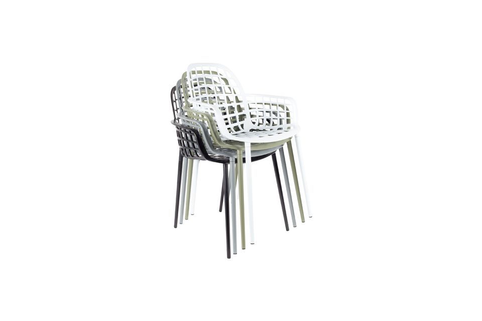 Green aluminum garden armchair Albert Kuip Garden - 12