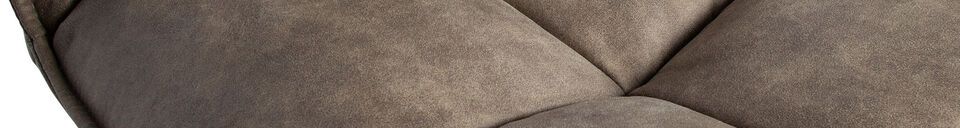 Material Details Green artificial leather armchair Jouke