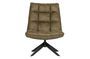 Miniature Green artificial leather armchair Jouke Clipped