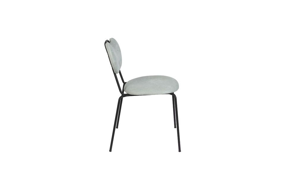 The vibrant green color lends a fresh touch to your dining room or office