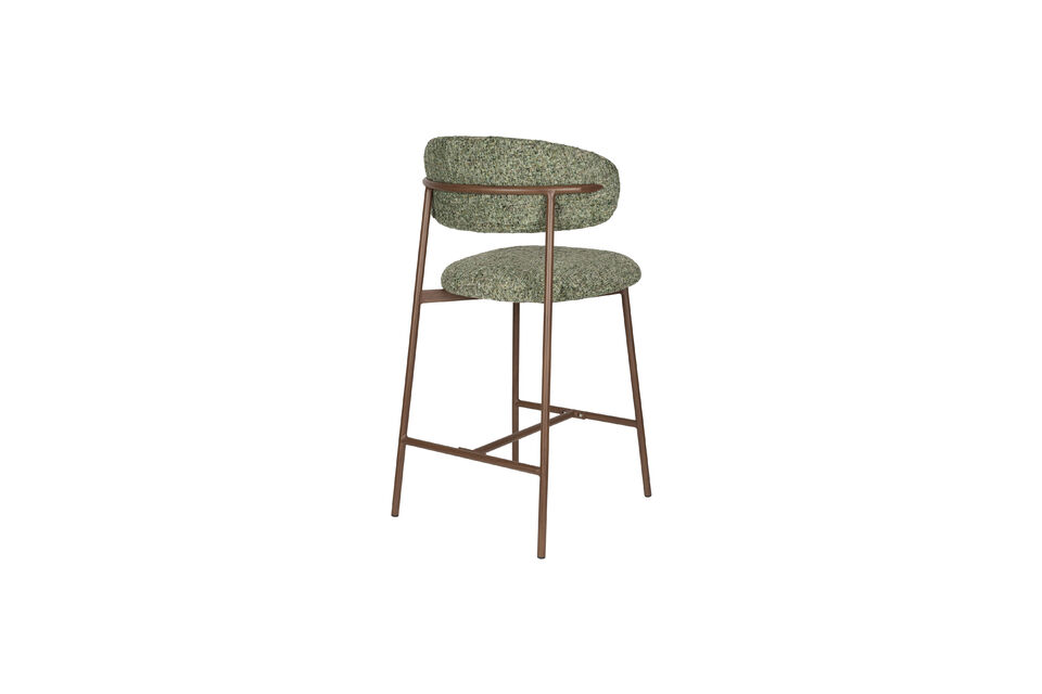 Green Fabric Counter Stool Claes - 6