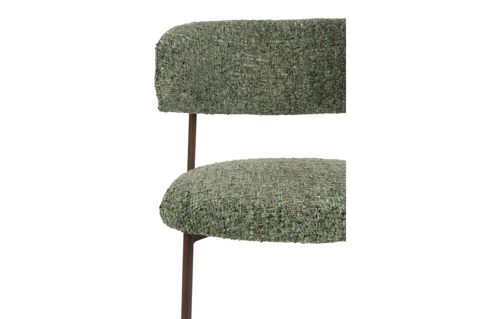 Green Fabric Counter Stool Claes - 7
