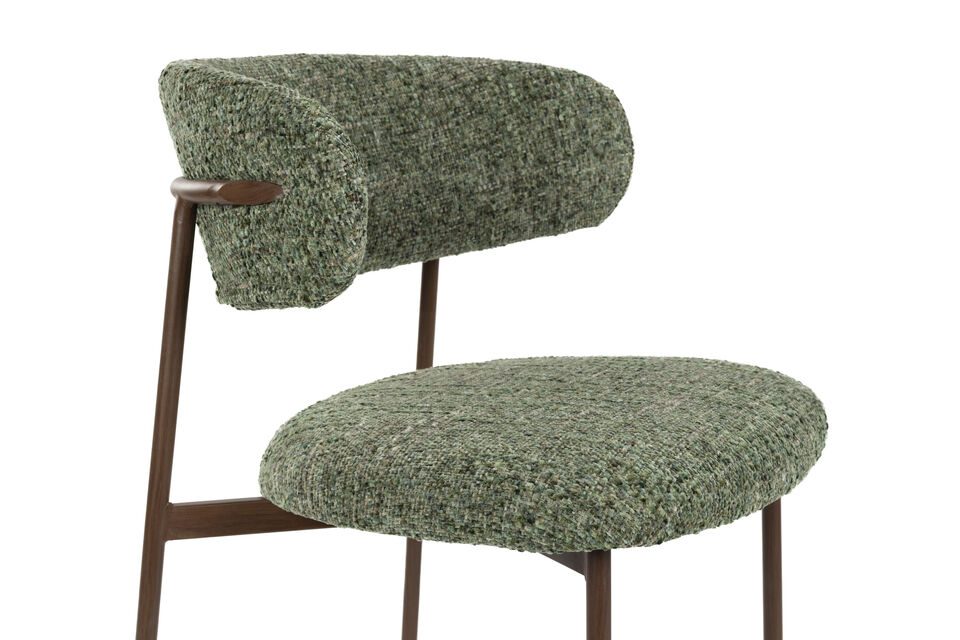 Green Fabric Counter Stool Claes - 8