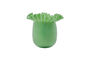 Miniature Green Glass Vase Flee Clipped
