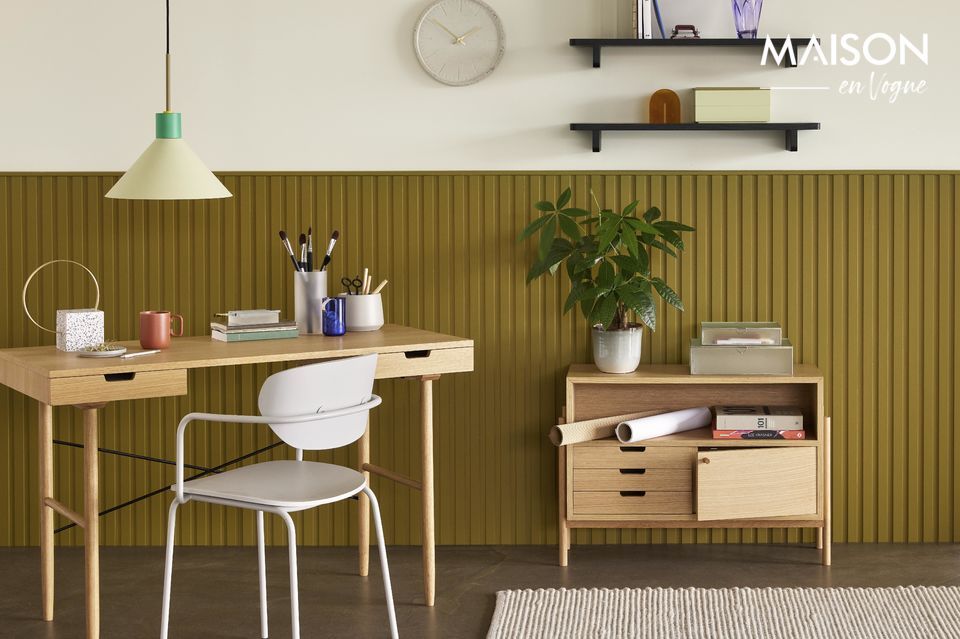 Green metal ceiling light Pencil - 4